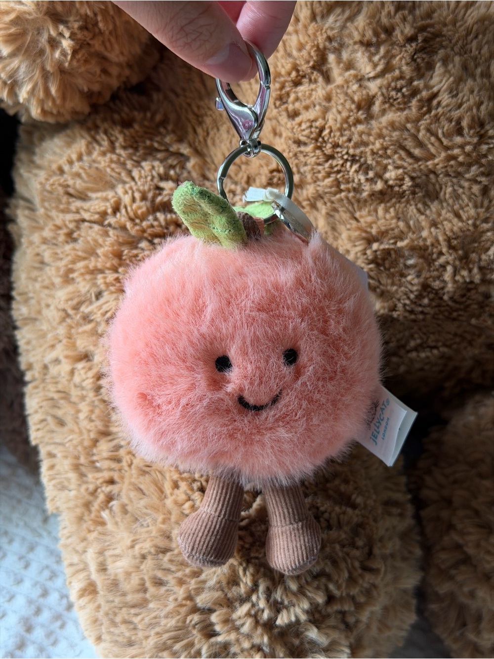 Jellycat Peach Keychain / Charm